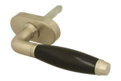 Fenstergriff Dreh/Kipp (1929) Nickel matt Ebenholz