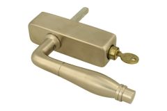 Fenstergriff Dreh/Kipp abschließbar (1928) Nickel matt