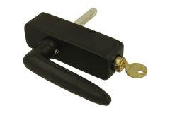 Fenstergriff abschließbar "Dudok" schwarz pulverbeschichtet