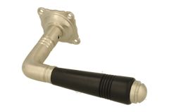 Einzelner Türgriff mit Rosette Nickel matt Ebenholz (1908)