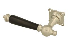 Einzelner Türgriff Links Nickel matt Ebenholz (1905)