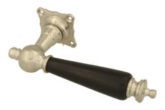 Einzelner Türgriff Rechts Nickel matt Ebenholz (1905)