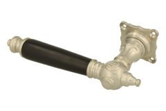 Einzelner Türgriff Links Nickel matt Ebenholz (1892)