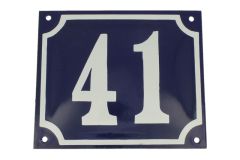 Hausnummer emailliert 18x15 cm