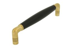 Küchengriffe 20er Jahre Messing poliert. Lochabstand 160mm