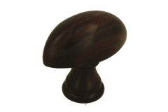 Schrankknopf Palisanderholz Modell Ei 57x29mm H53mm