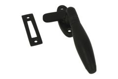 Fensterverschluss "Tonnen Design" schwarz Links