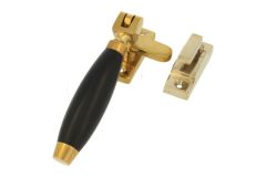 Kippbar Fensterverschluss (1932) Messing poliert Ebenholz