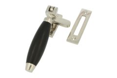 Kippbar Fensterverschluss Messing vernickelt Ebenholz (1932)