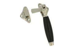 Kippbar Fensterverschluss (1929) Messing vernickelt Ebenholz