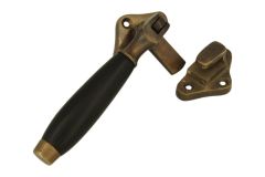 Kippbar Fensterverschluss Messing patiniert (1936) Bakelit