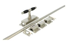 Basküleverriegelung Fenster Messing vernickelt 1926