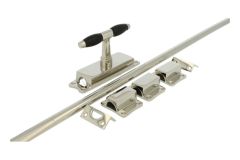 Basküleverriegelung Fenster Messing vernickelt 1932