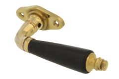 Fenstergriff Messing poliert Ebenholz (1904)