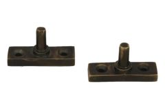 Stellstifte 2 St. für Fensterfeststeller Messing patiniert