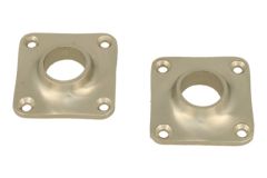 Satz Rosetten Nickel matt Øloch 15mm