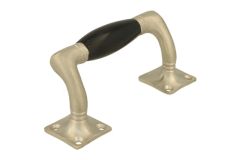 Schiebefenster Griff 115mm geschwungen Nickel matt Bakelit